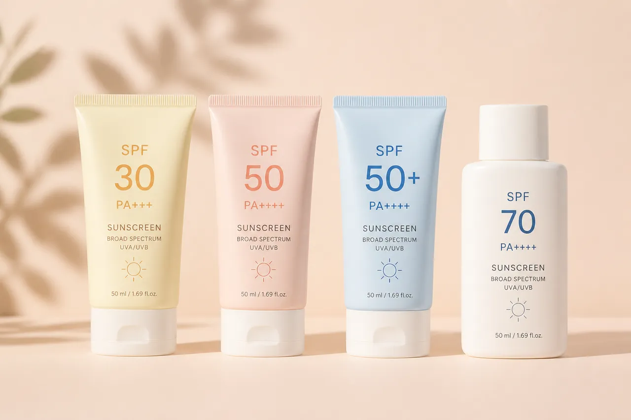 comparatie SPF 50 SPF 50 plus PA protectie solara