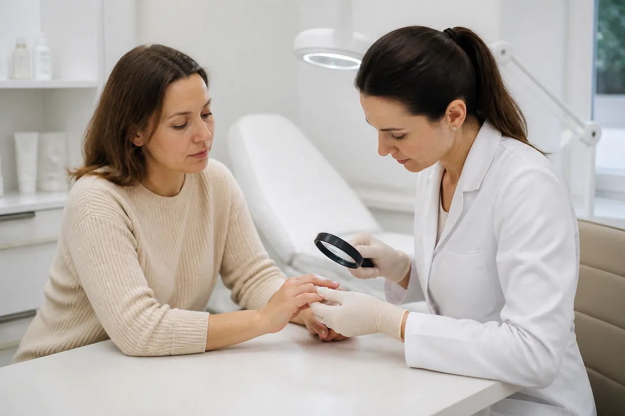 consult dermatologic pentru problemele unghiilor de la picioare