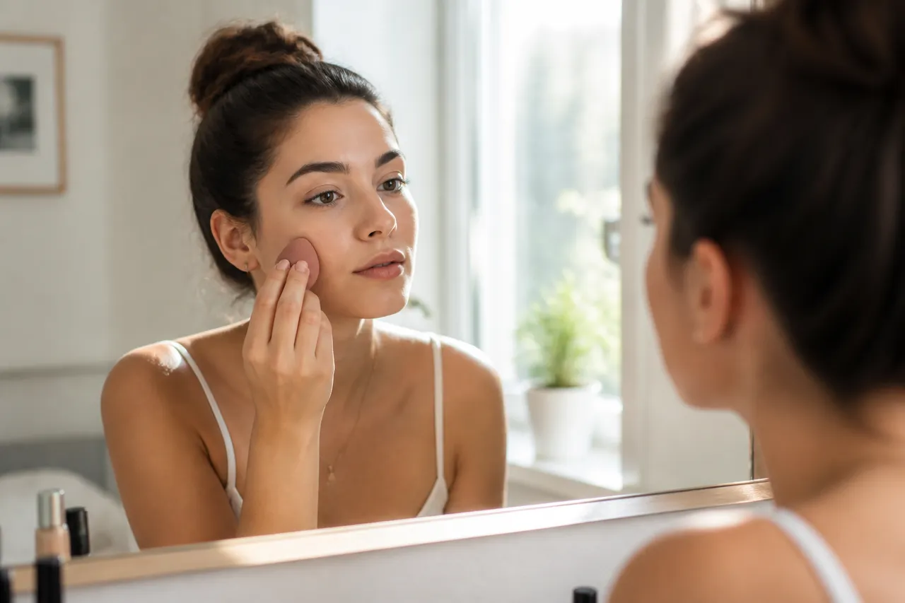 greșeli frecvente aplicare beauty blender fond de ten