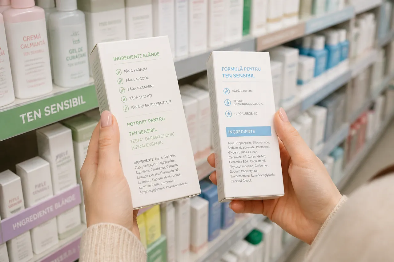 produse de farmacie pentru îngrijirea tenului