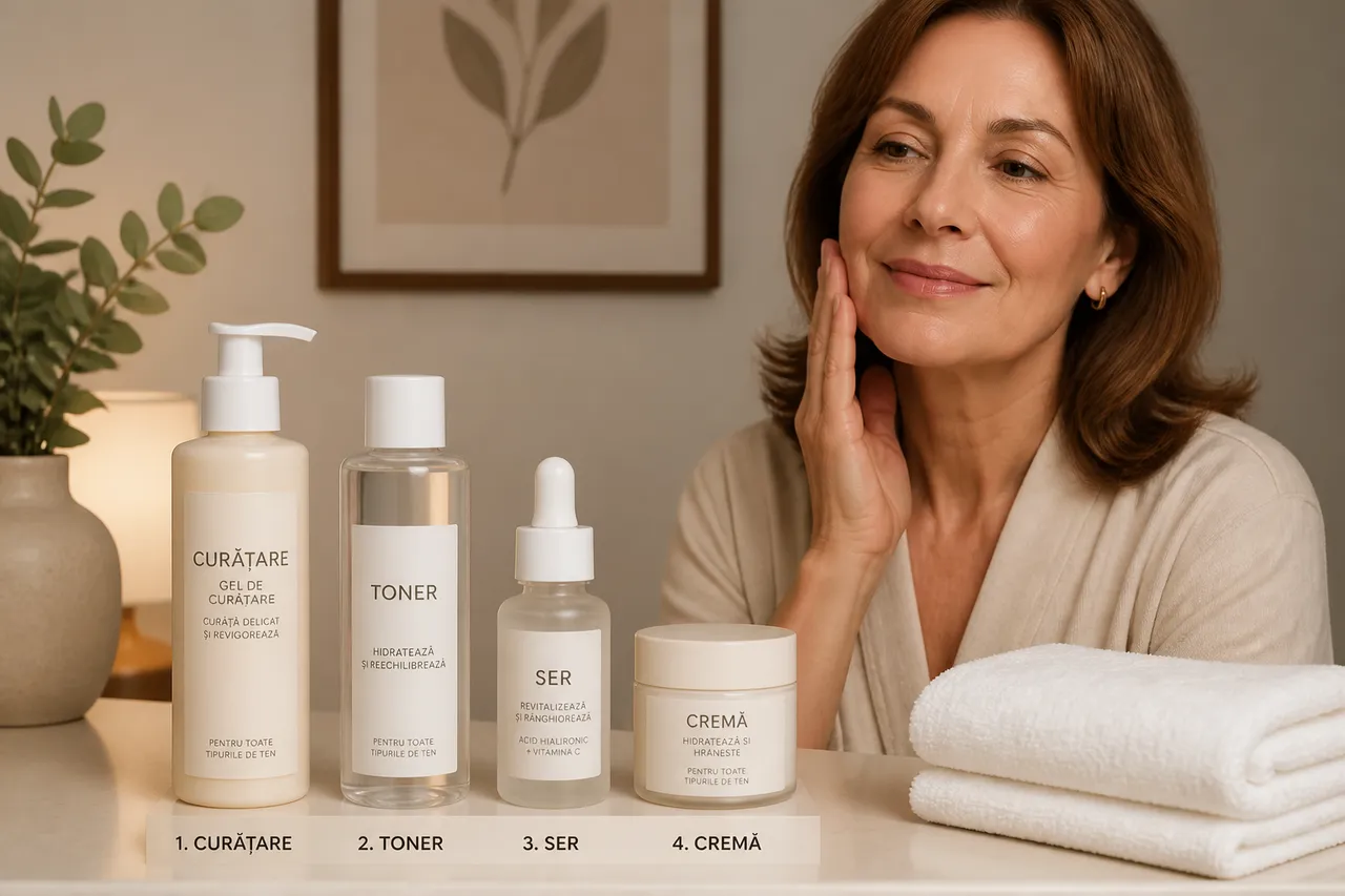 rutină de skincare pentru ten matur după 40 de ani